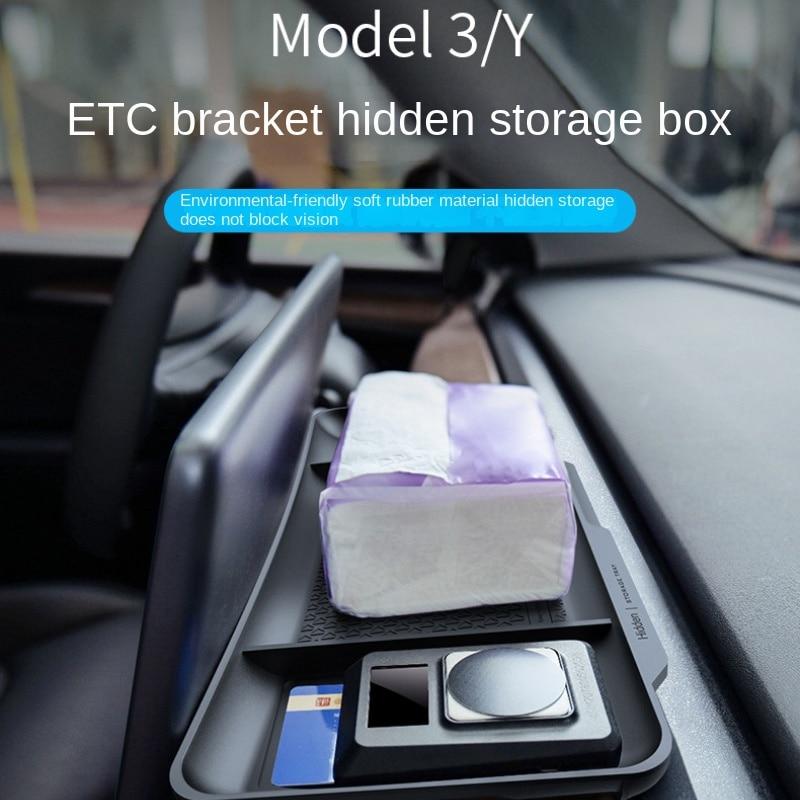

Подходит для Tesla ETC, стеллаж для хранения, задняя стойка для хранения с экраном, Model3y, силиконовый ящик для хранения автомобиля с центральным управлением, органайзер для багажника