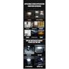 1PCS LED Touch Light Mini Wireless RGB Atmosphere Light USB Charging Auto Roof Ceiling Reading Lamp Car Interior Lighting 5V