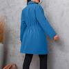Autumn Women's Temperament Simple Wind Suit Collar Medium-length Solid Color Plus Size Jacket