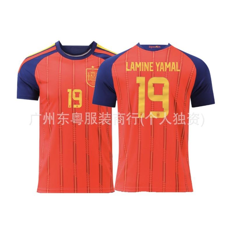 New Bar West Argentina Portugal Teeth France Belgium Jersey Adult Football Suit Club Short Sleeve T-Shirt
