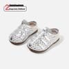 2026 Kids' Soft Sole Woven Slip-On Leather Sandals for Girls & Boys