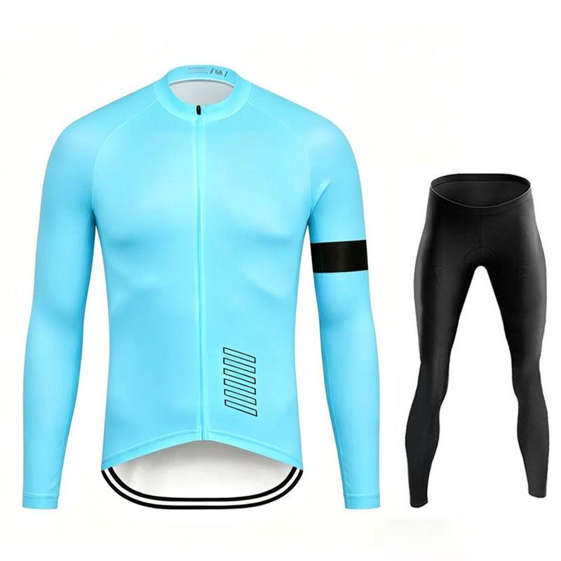 2026 Pro Team Atmungsaktives Herren Langarm Radtrikot Set Frühling und Herbst Mountainbike Kleidung Wear Ropa Ciclismo