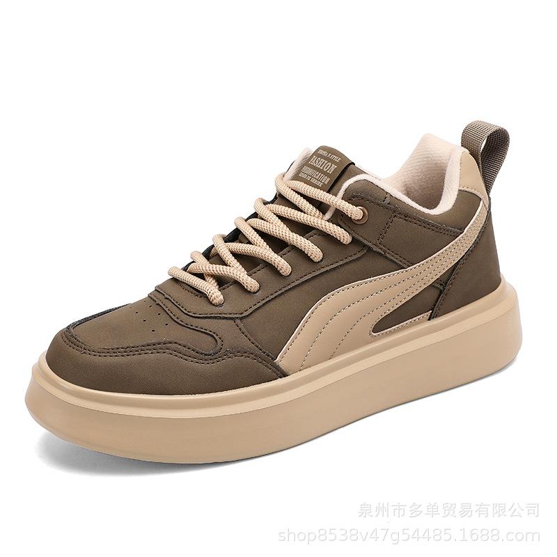 

Hong Kong style niche low-top soft-soled cushioning comfortable casual shoes outdoor street photography light luxury skateboard shoes 39 хаки