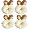 Autumn Winter Plush Cat Ear Hair Ring Female Cute High Elasticity Children Hair Rope Simple Hair Accessories