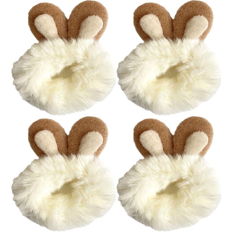 Autumn Winter Plush Cat Ear Hair Ring Female Cute High Elasticity Children Hair Rope Simple Hair Accessories