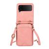 Vertical Cards Solt Crossbody Wallet Leather Case For Samsung Galaxy Z Flip 7 FE 6 5 4 3 5G Flip6 Bag Long Lanyard Cover Fundas