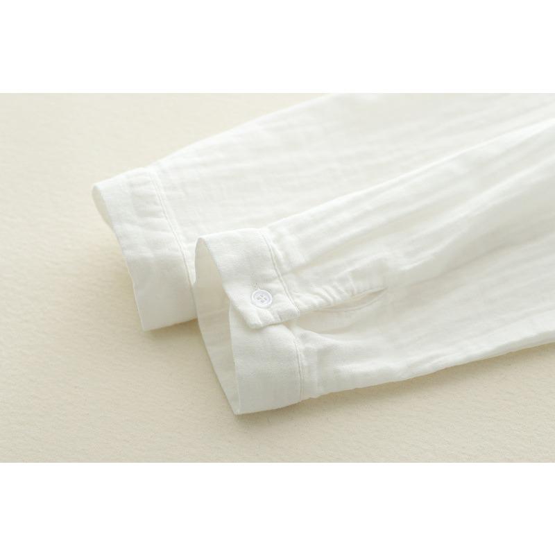 Cardigan da donna a maniche lunghe con colletto a punta autunnale primaverile, colore unito, filato a doppio strato, camicia base, camicette e camicie