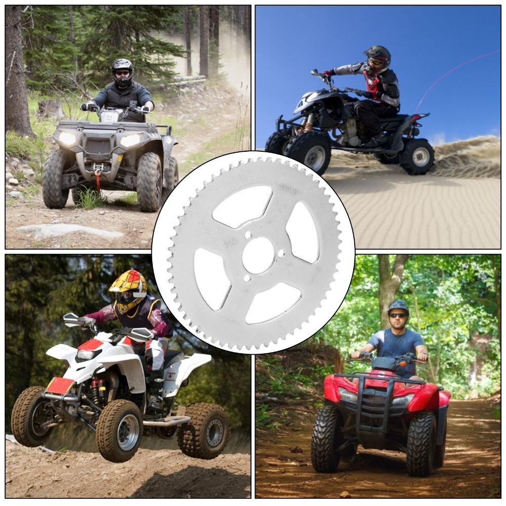 T8F 58T Chain Drive Gear Steel Replacement Sprocket Durable Rear Chain Sprocket  Kart