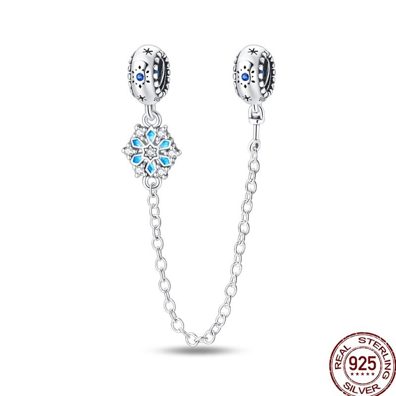 Genuine Copper Clasp Closure Cz Pave Clip Charms Daisy Bead Stopper Safety Chain Accessory Fit 3Mm Bangle Bracelet Fine Jewelry Clip