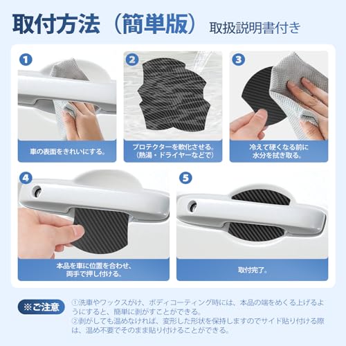 AUTO SPEC Ochraniacz Klamki Magnetyczny Pasuje do Honda New Fit Seria GR 4 Generacji GR1/2/3/4/5/6/7/8/GS4/5/6/7 Luty 2020~ Część Klamki