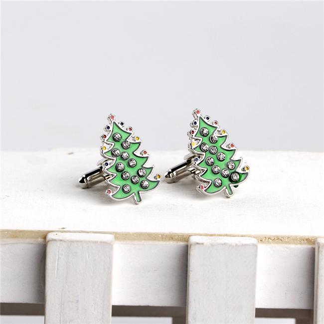 Christmas Cufflinks Christmas Tree Cuffs Buckle Snowman Snowflake