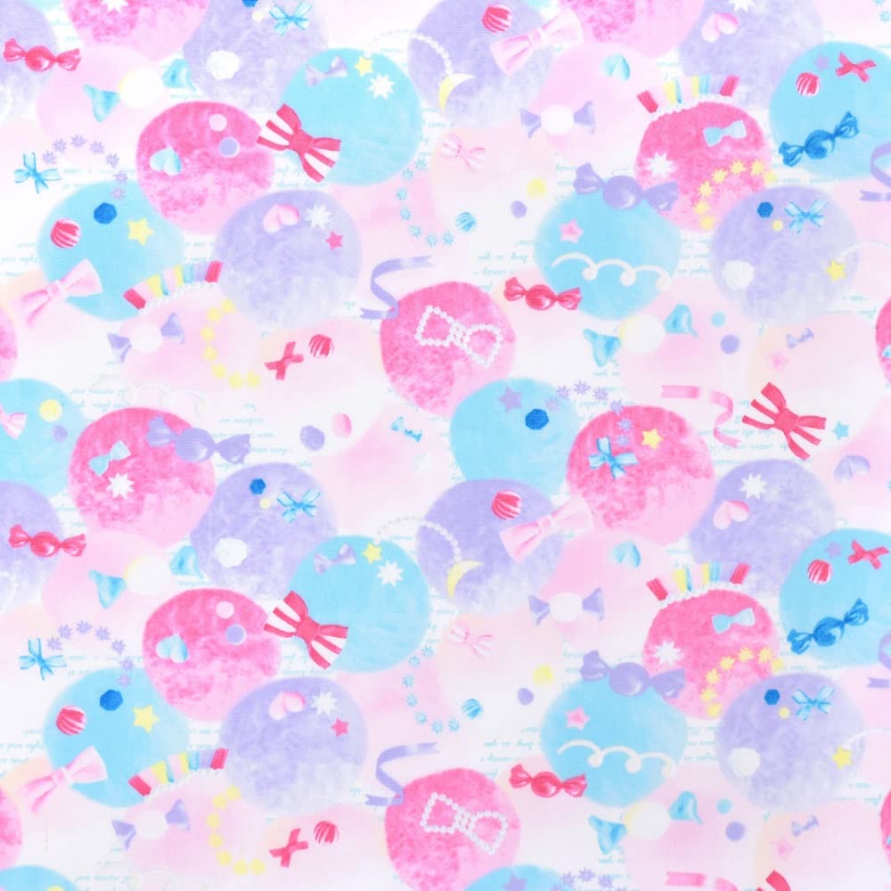 COLORFUL TEXTILE MARKET Fluffy and Cute Candy Pop Oxford 110cm X D0093730 Fabric, Fabric, 300cm,