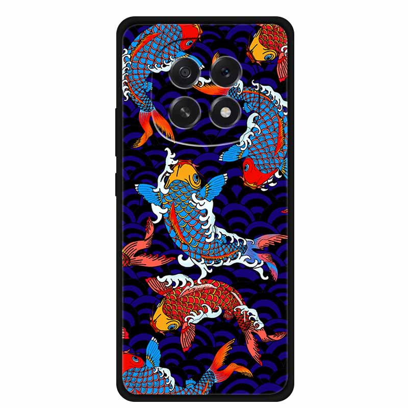 For Oppo A5 5G Phone Case 3D Relief Emboss Flowers Back Cover Black TPU Silicone Soft Case For Oppo A 5 PKQ110 Cases 6.7" Fundas