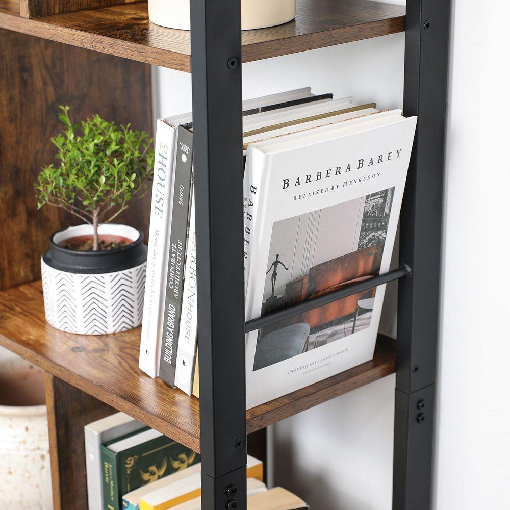 Bookcase for the living room with a wooden cabinet, large, industrial loft
