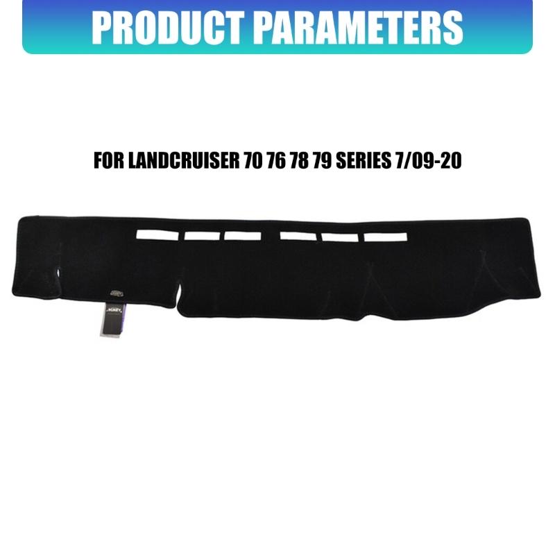 Black Dashboard Mat Specifically Designed For 70 76 78 79 Series 2009-2020 Car Interior Dashboard Cover Carpet