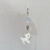 Cartoon Flocking Dog Piggy Pendant Keychain  Key Ring For Women Girls Cute Bag Pendant Kawaii Mobile Phone Chain Gifts
