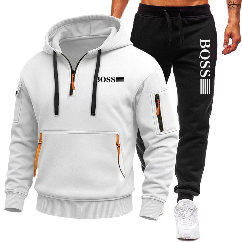 Pánská mikinová souprava Mikina na zip s více kapsami Outdoorový sportovní a volnočasový kabát