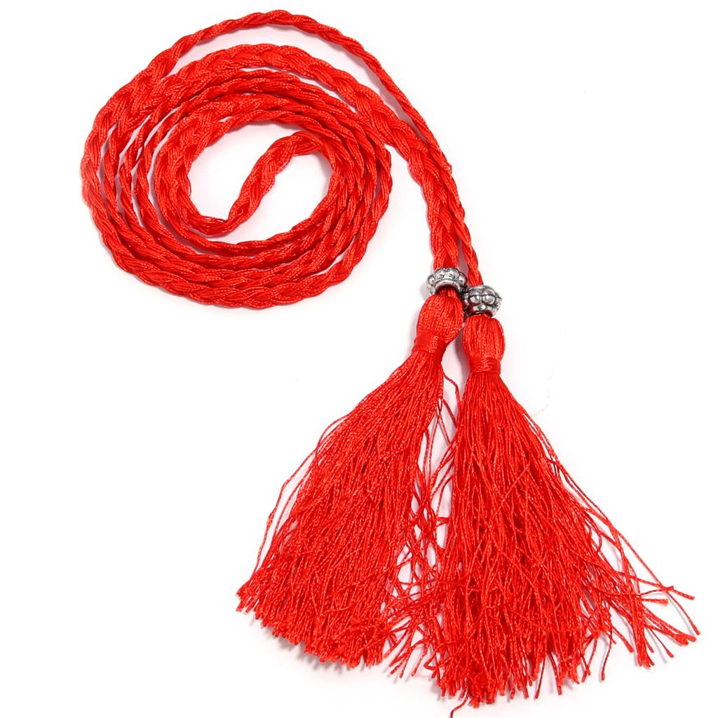 1strip Braided Tassel Belt 168cm Women Waist Belt Rope For DIY Handmade Home Casual Clothing Decoration Waist Belt Accessories