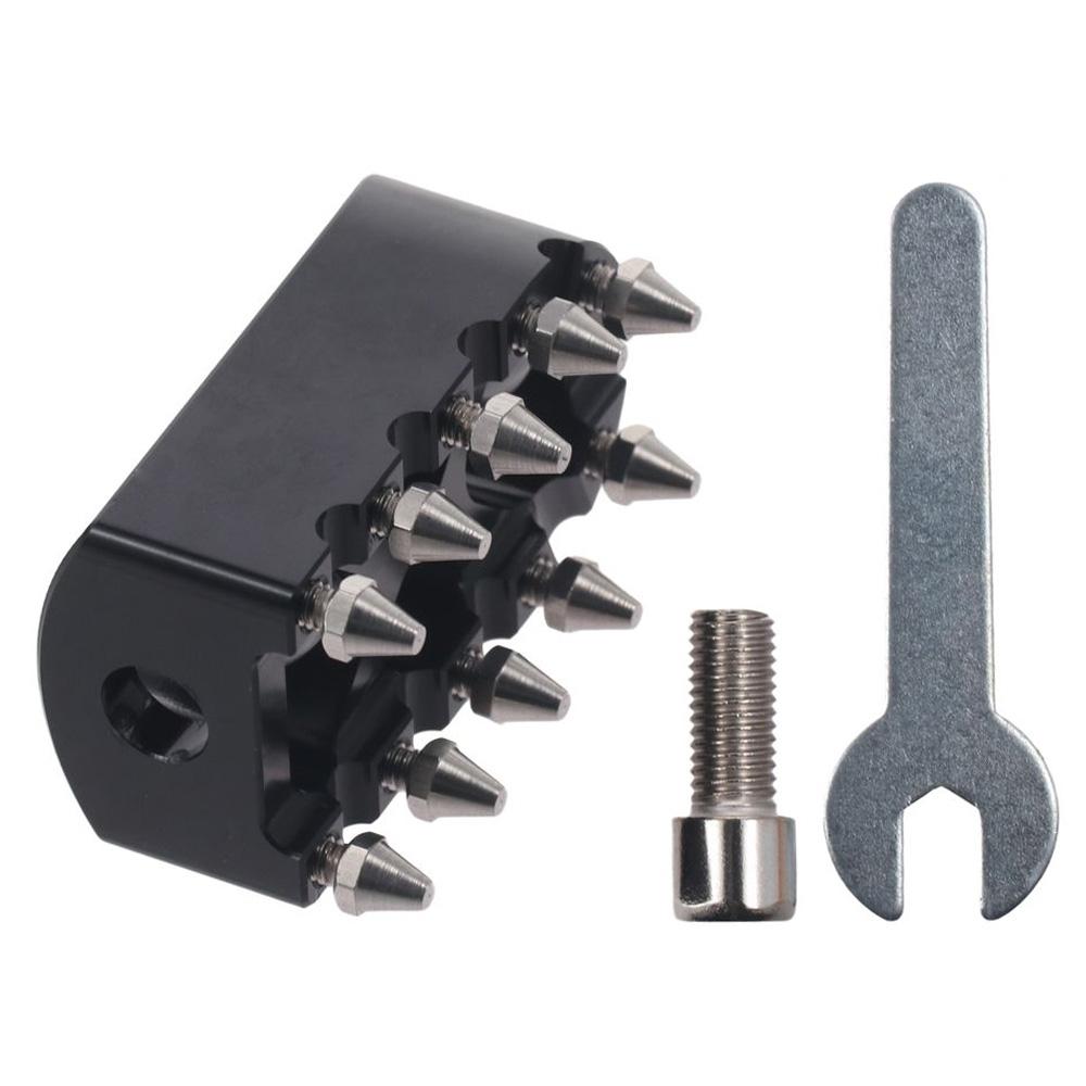 Accessories Replacement Black Motorcycle Peg Aluminum Iron Gear Shifter Stainless Steel 55x32mm/2.17x1.26in Shifter Peg for Dyna