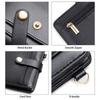 New Arrival Hot Sale Women'S Ultra-Thin Wallet Bifold PU Leather Card Clamp With Key Chain Zipper Document Package