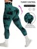 Women's High Waisted Tie Dye Yoga Pants - High Elasticity Tight Fitting Hip Lifting Design, Fitness and Sports Tight Pants.