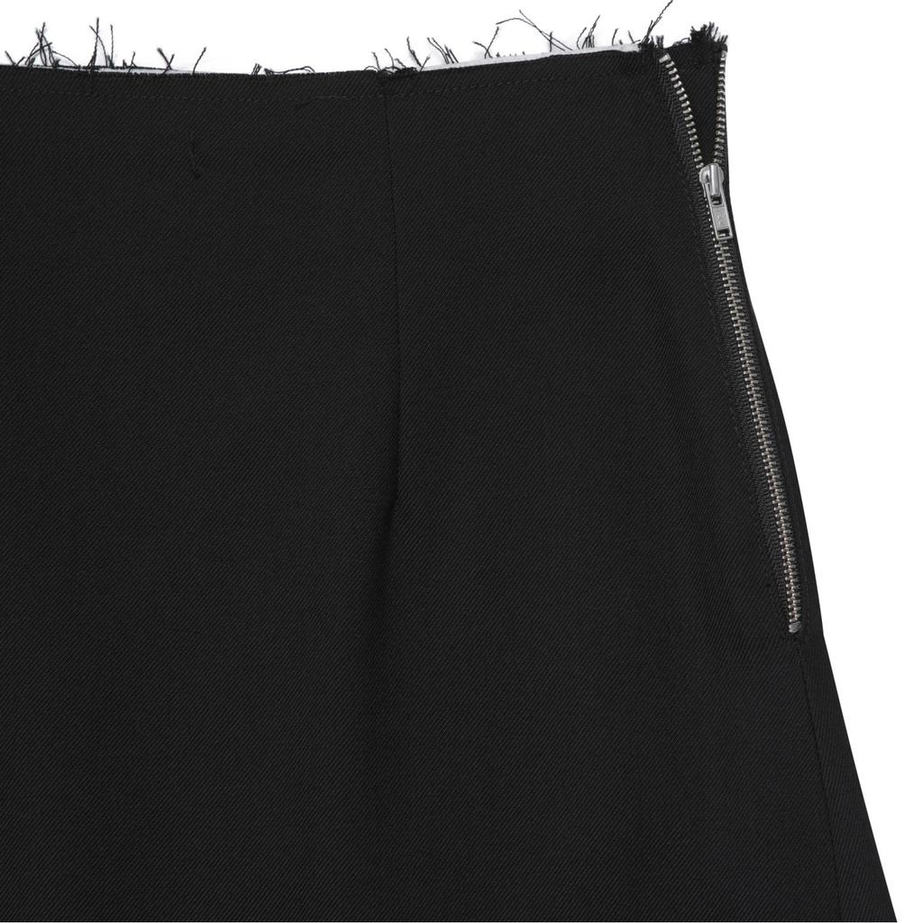 Recorde Raw Edge Detail Flare Long Skirt_Rqkaw23542Bkx