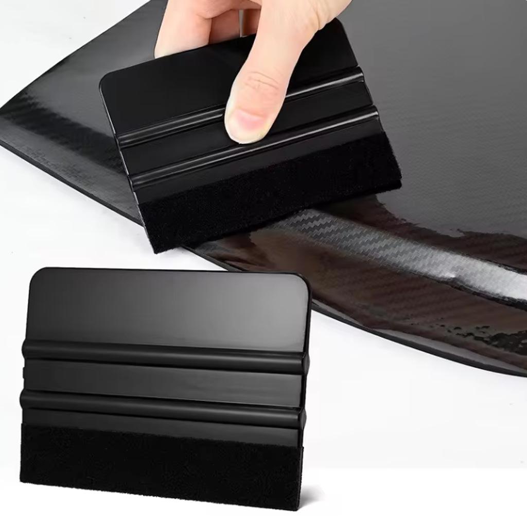 Plastic Car Film Application Squeegee 10x7 cm - Perfect for Car Wash, Seam Filling, and Advertising.