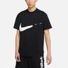 T-Shirts Herren Schwarz Rundhals Mittlere Gerade Passform DJ4134-010