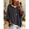 New Knit Hoodie with Drawstring