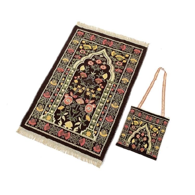 Muslims Islamic Prayer Mat Soft Comfortable Washable Worships Mat Rugs 70x110cm