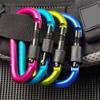 5pcs Aluminium Alloy Carabiner Clip Set Tourist Hooks Fishing Carbin Buckle Caribiner Key Holder Keychain Camping Karabiners