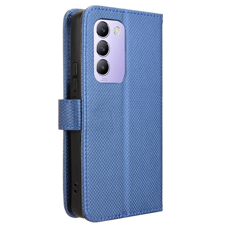 For Vivo Y200e 5G/V40 SE 5G/Y100 5G (Indonesia)/V30 Lite 4G/T3 5G/Y100 4G/V30 SE 5G Case Diamond Texture Flip Phone Cover