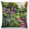 Elegant Cotton Linen Cushion Cover With Invisible Zipper For Easy Cleaning