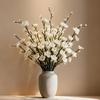 10 Pcs Artificial Plum Blossom Fake Long Stem Wintersweet Flowers Realistic Faux Silk Cherry Branches for Wedding Home Office