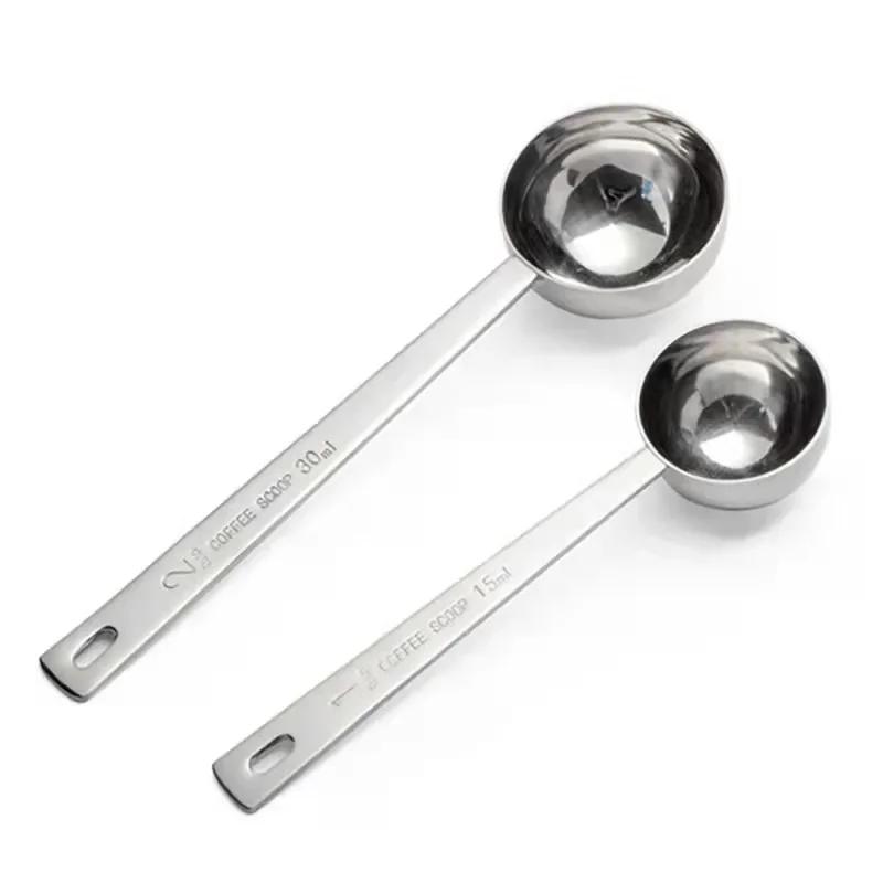 stainless steel tablespoon measure spoon, coffee scoop ,long handle coffee scoop suitable for coffee powder and coffee making