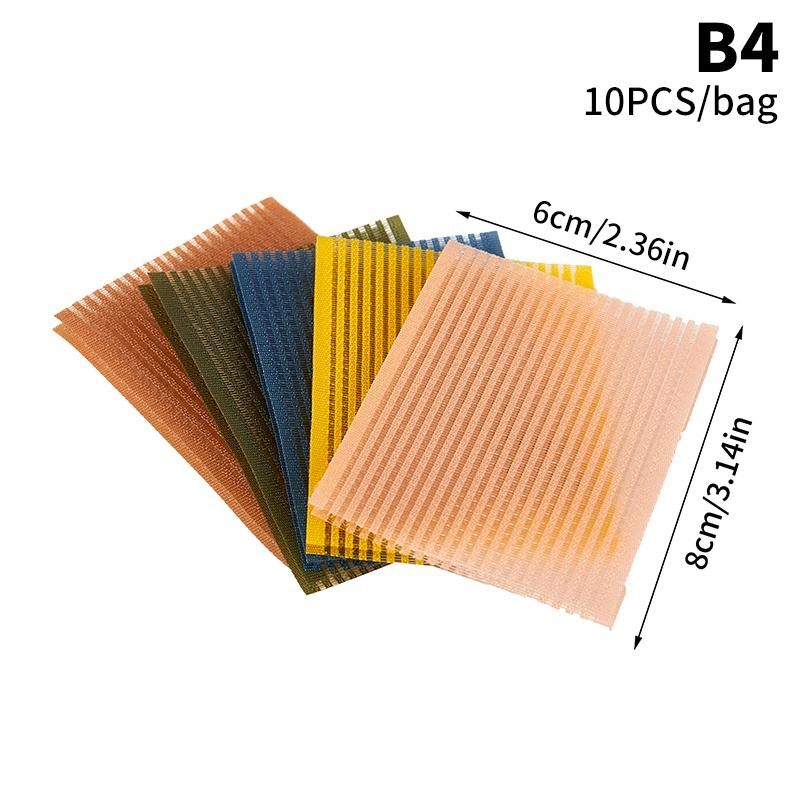 10Pcs Novel Front Hair Fringe  Stabilizer Makeup Sticker Pad Patch Pastel Clip Bangs Magic Tape Fringe Girls Gifts