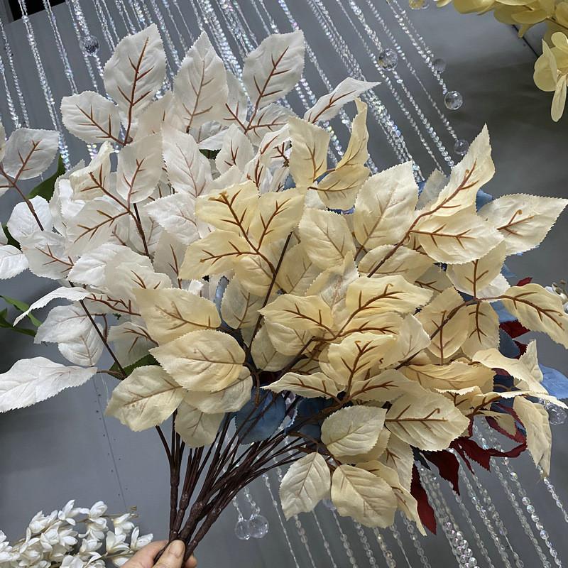 Fake Leaves Cluster For Wedding Celebrations And Photography Props With Elegant Design For House And Venue Decoration