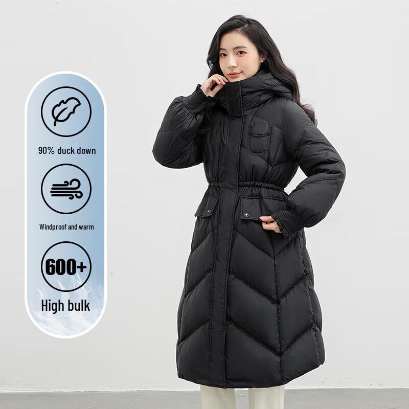 

YAYA Женская утепленная куртка с капюшоном и кулиской на талии S