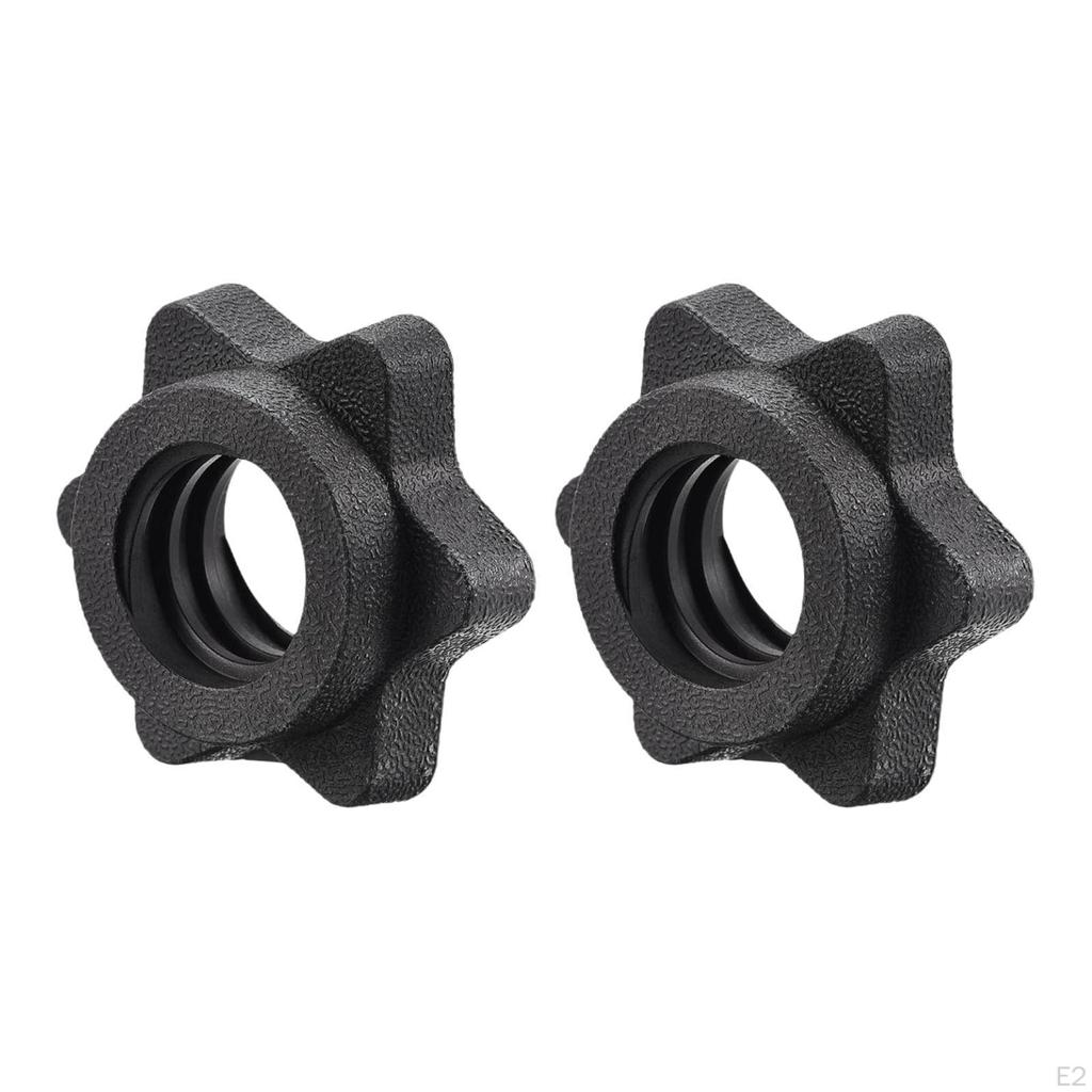 2 Colares de Barra, Colares de Halteres, Abraçadeiras de Parafuso Leves para 25 mm/0,98 Polegadas Esportes