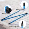 Golf Alignment Sticks, Set of 2, Foldable, with Fixing Parts To Prevent Slipping, Target Line, Address, Swing Practice, Lie Angle Adjustment, and