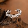 Anti-oxidation Ring Thumb Hollow Heart Shape Adjustable Opening Design Finger