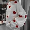 2024 Autumn/Winter Women's European & American Style Love Sweater - Trendy Knit Pullover