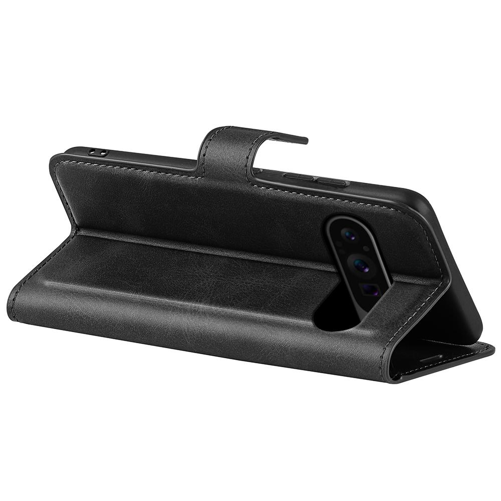 For Google Pixel 9 Pro XL Anti-Scratch Leather Case Calf Texture Phone Wallet Cover