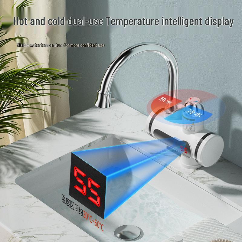 Instant Hot Water Faucet for Kitchen: Quickly Heats for Washing and Dishwashing, Dual Use for Hot/Cold Water.