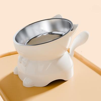 Large Diameter Elevated Cat Bowl Anti-knock Anti-spill High Foot Bowl Anti-leakage Anti-choke Neck Protection Bowl Outdoor Use