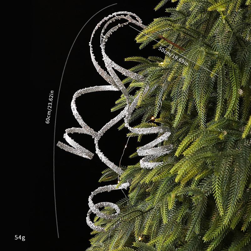 Branch Christmas Tree Ornament With Plastic Material Holiday Home Decor Props