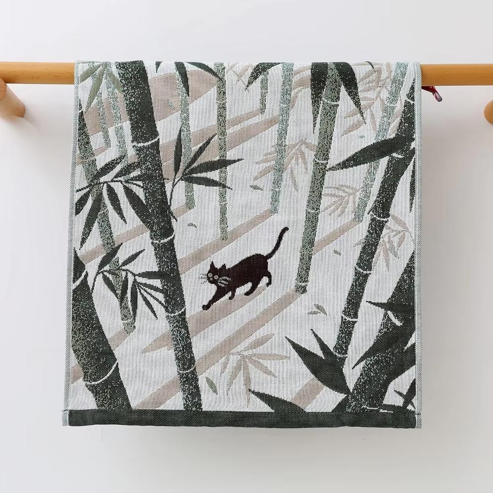 34x40cm Hand Towel Quick Dry Decorative Pure Cotton Face Towel Vintage Embroidery Flower 4 Layer Cotton Gauze Home Handkerchief