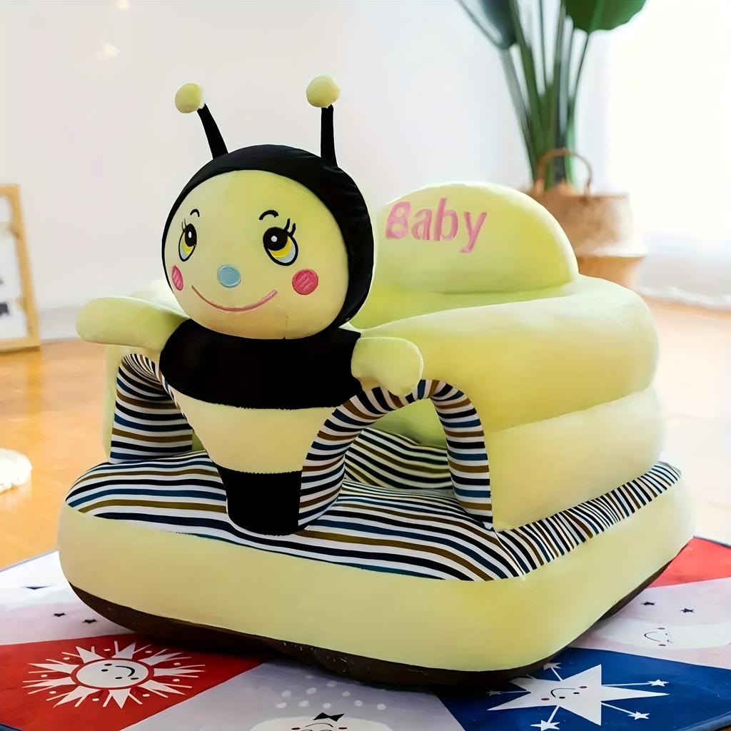 1pc Adorable Cartoon Youngsters Sofa Chair - Soft Cotton, Thickened & Sturdy for Youngsters's Safe Learning To Sit & Play - Portable, Easy To Assemble