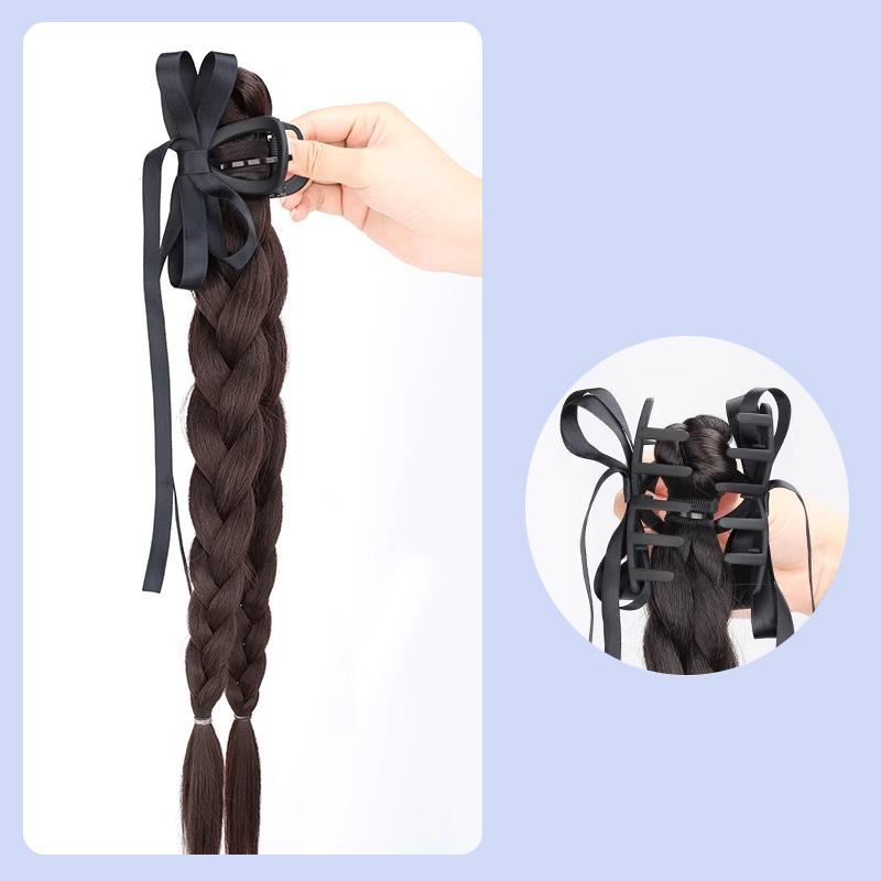 

Парик коса конский хвост имитация сладкий прохладный ветер натуральный завиток длинная коса женский высокий конский хвост боксерская завиток коса парик захват клипса