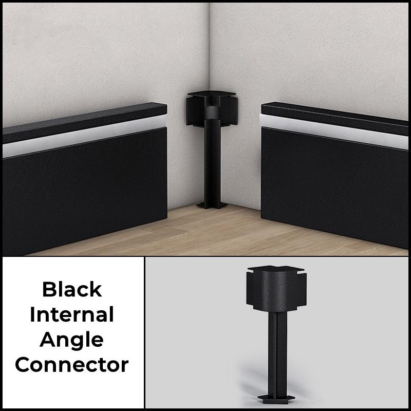 0.5/1M/pcs H50mm LED Skirting Line Aluminum Profile Surface Mount Baseboard Backlight Channel Corner Wall Decor Bar Strip Lights